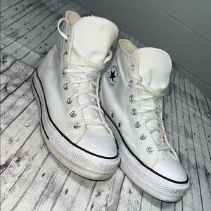 Converse White High-Top Sneakers Classic Style